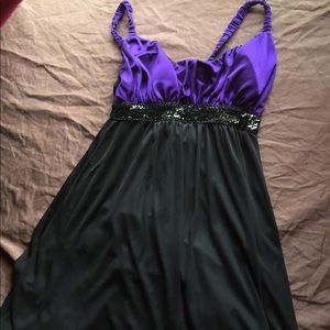 Black/purple dress